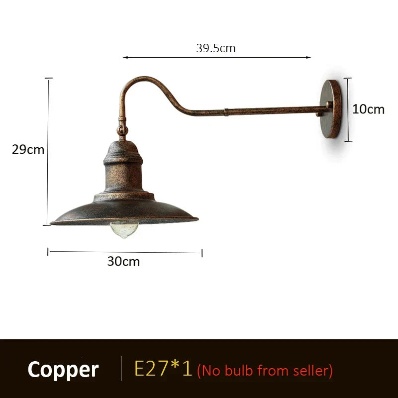 Outdoor Vintage Wall Lamp