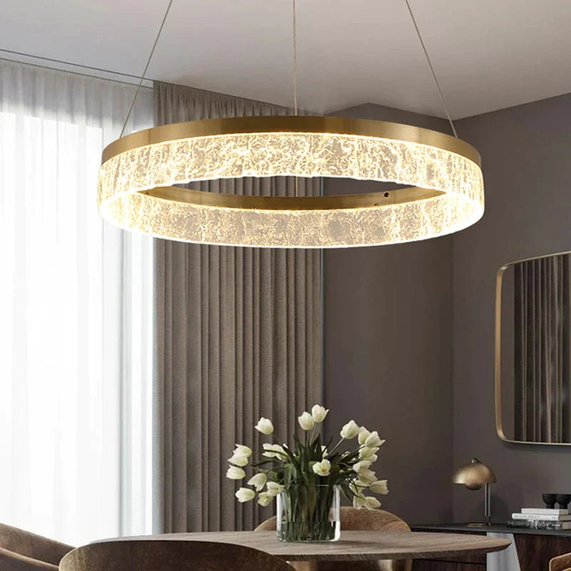 Gold LED Hotel Chandelier
