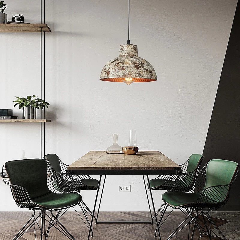 White Vintage Pendant Light For Kitchen Dining
