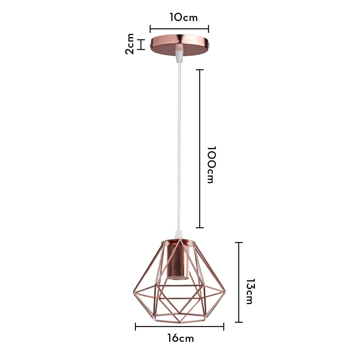 Gold Industrial Pendant Light Adjustable Height