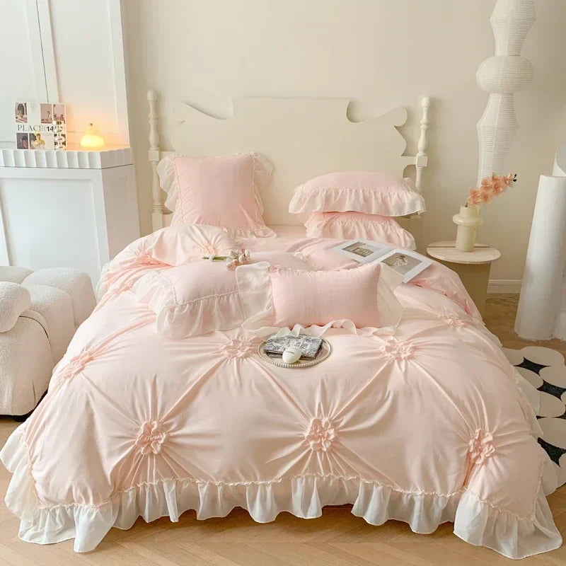 Jacquard Lace Bedding Set