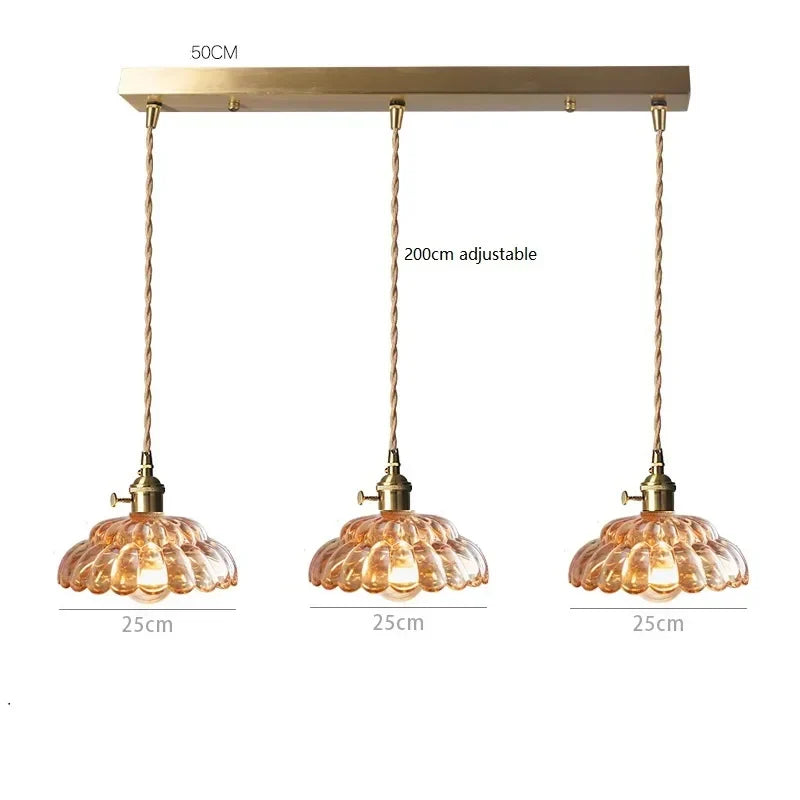 Glass Vintage Pendant Lamp