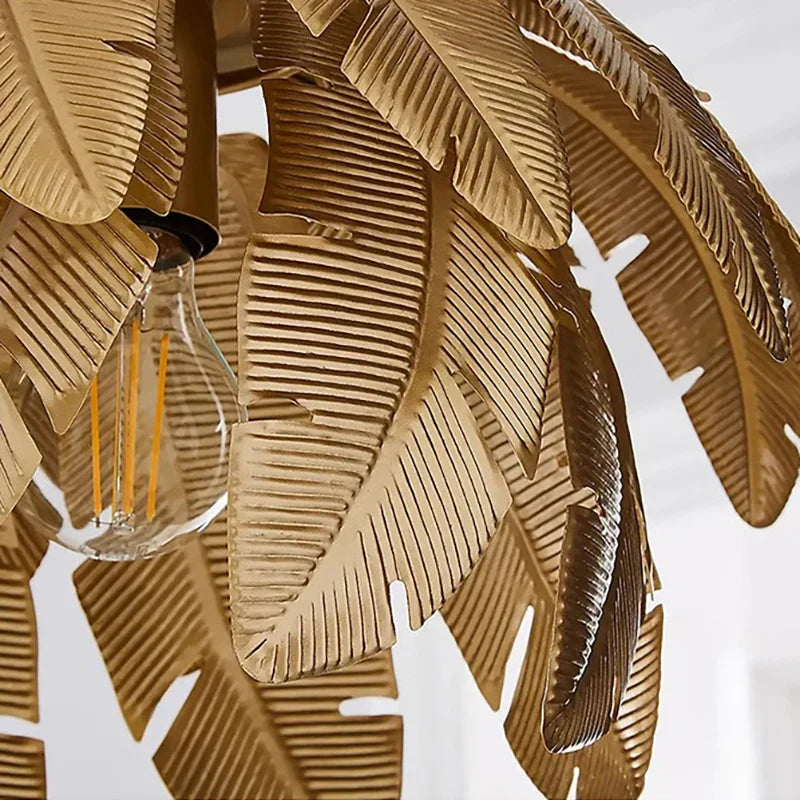 Gold Leaves Pendant Light