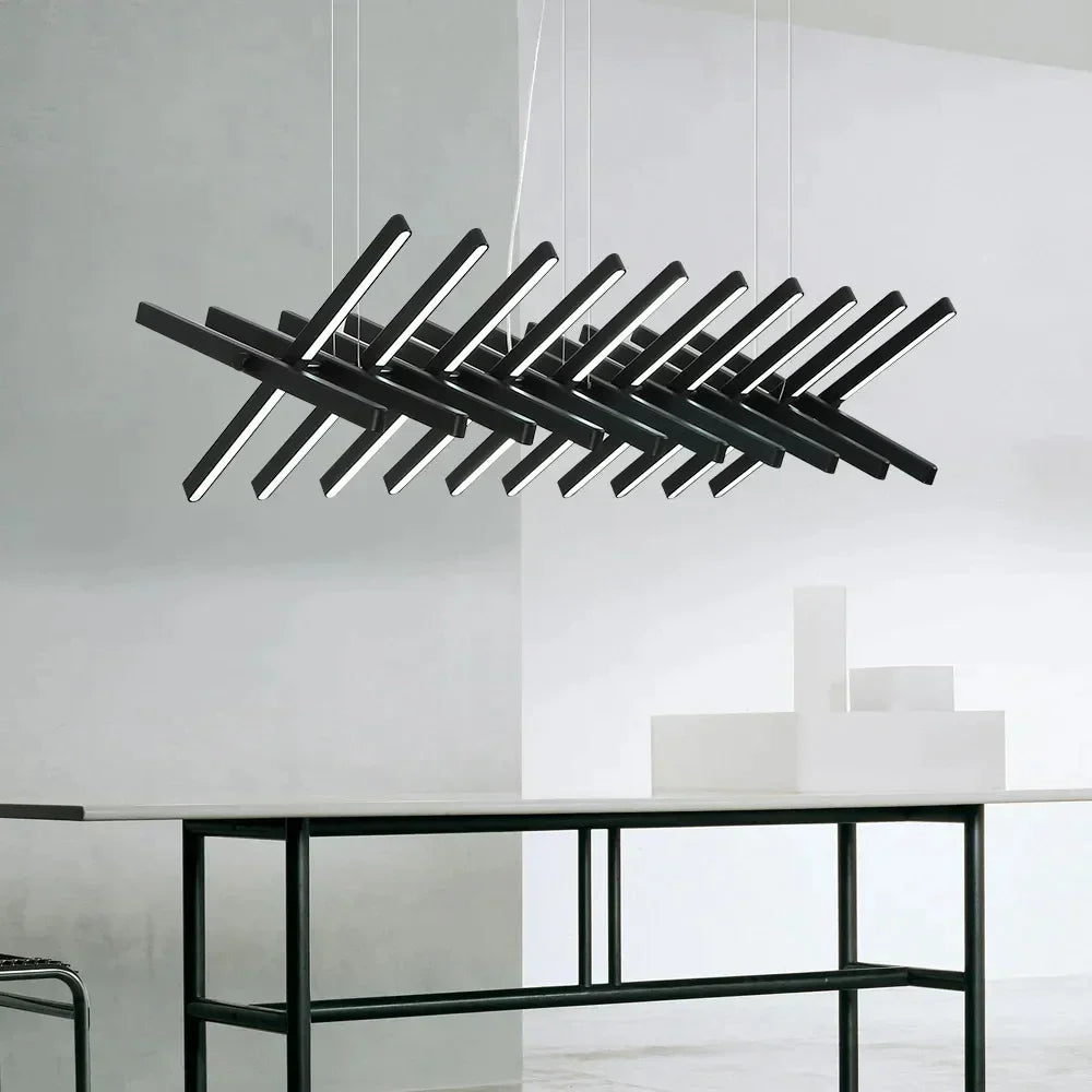 Brushed Metal LED Chandelier