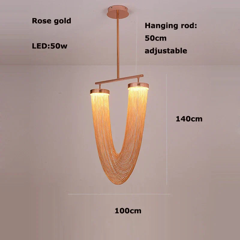 Aluminum Foyer Ceiling Chandelier