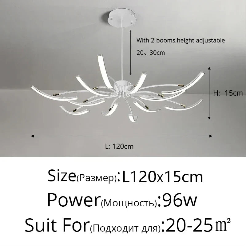LED Bedroom Study Chandelier