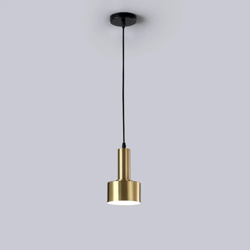Gold Nordic Pendant Light Round 3-Head Design