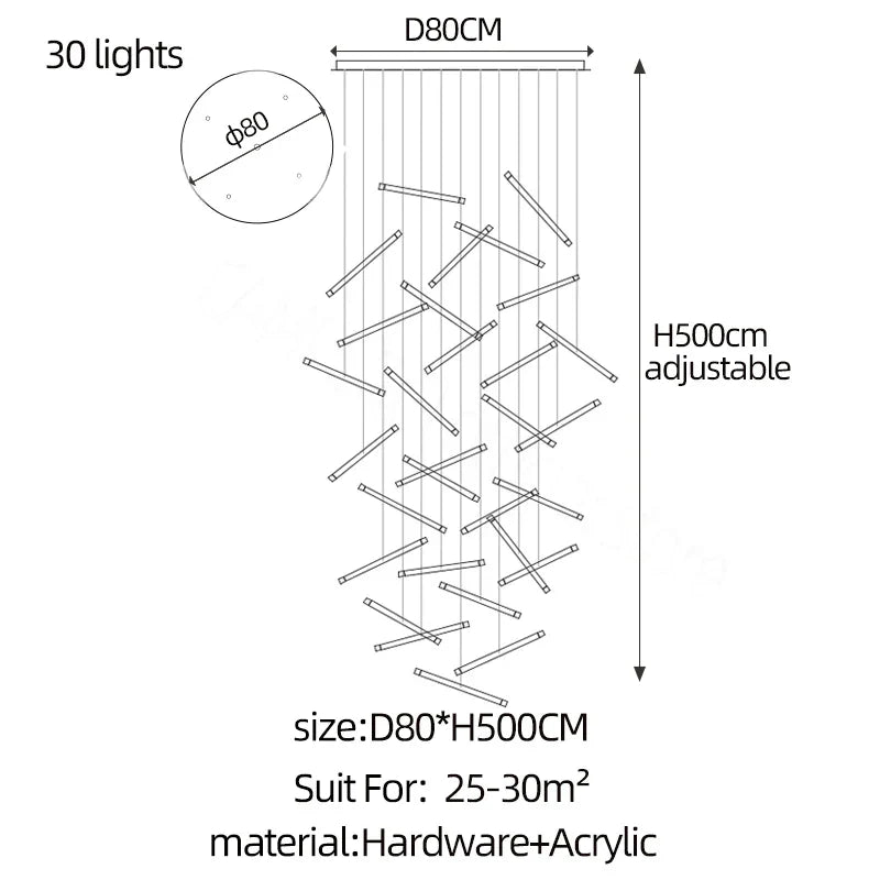 Crystal Modern LED Chandelier
