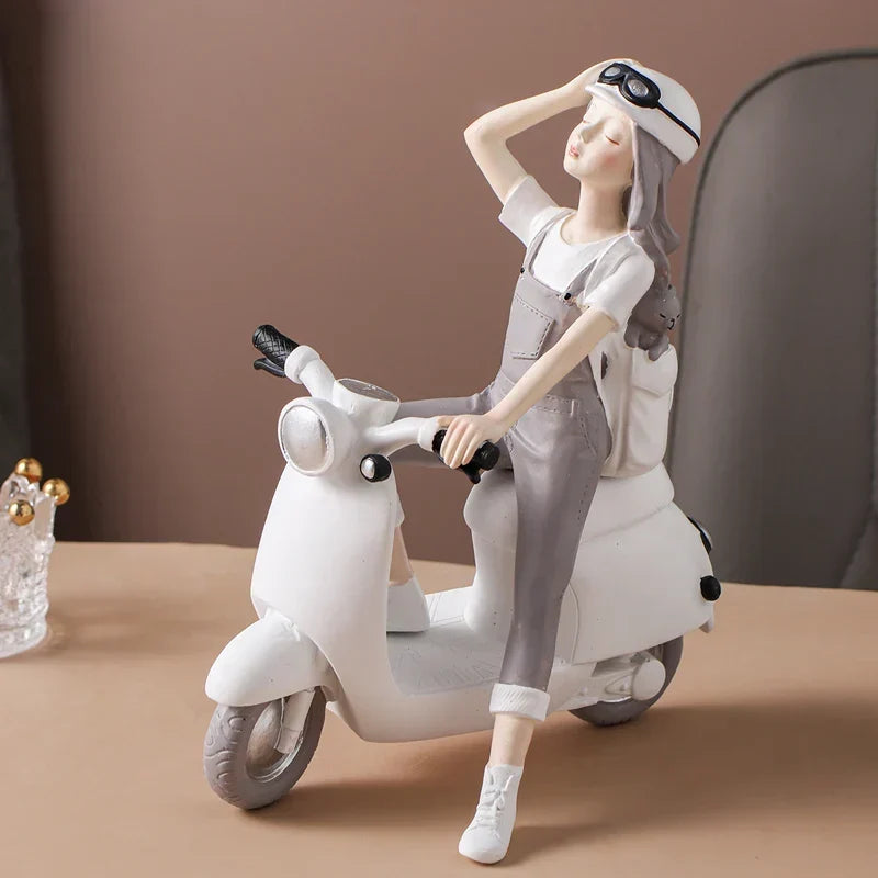 Resin Girl Figurine Sculpture