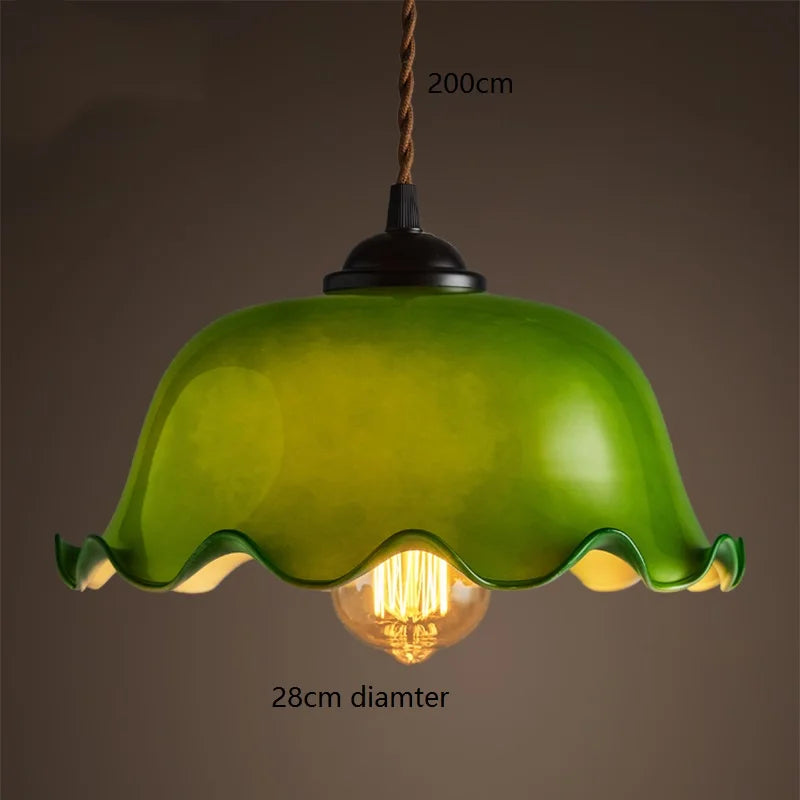 Vintage Green Pendant Light