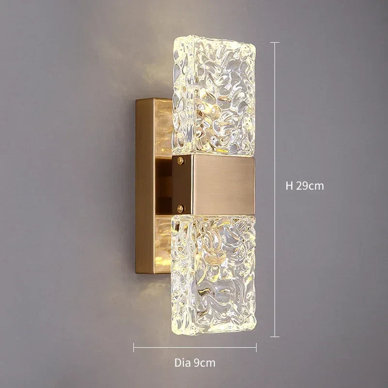 Gold Crystal Modern Wall Lights