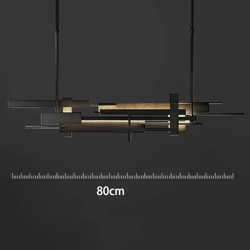 LED Pendant Chandelier Lingte 150cm Black