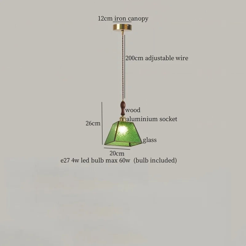 Copper LED Pendant Lamp Vintage 3-Head Bar Style