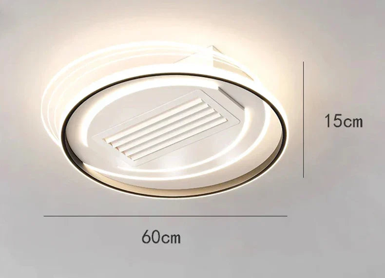 Bladeless LED Ceiling Fan Remote Kids Room