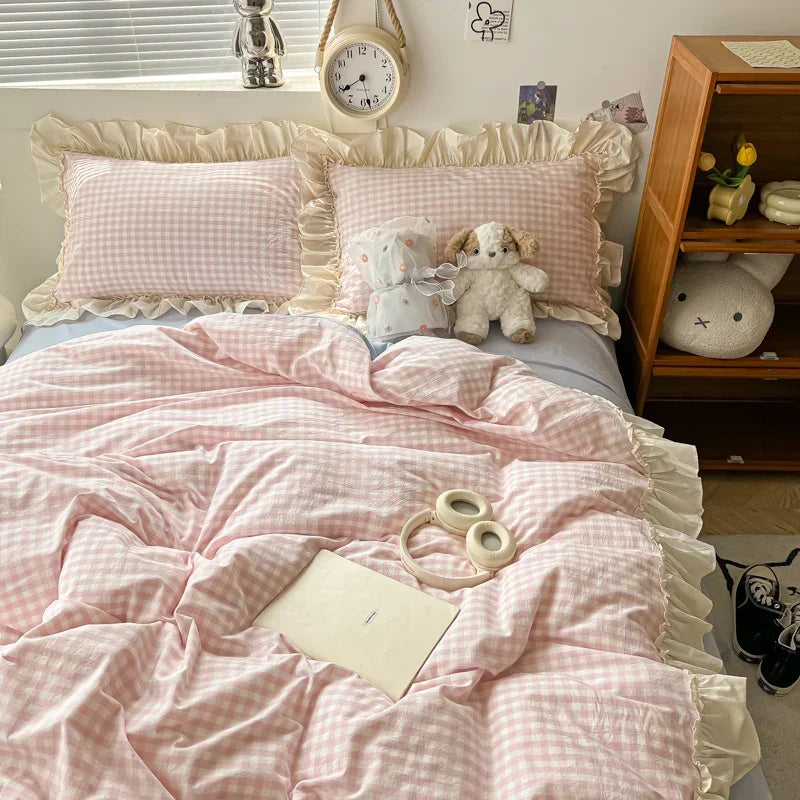 Lace Ruffle Cotton Bedding