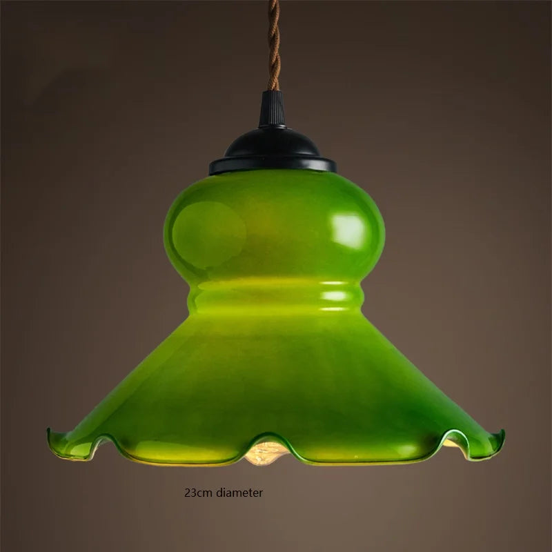Vintage Green Pendant Light