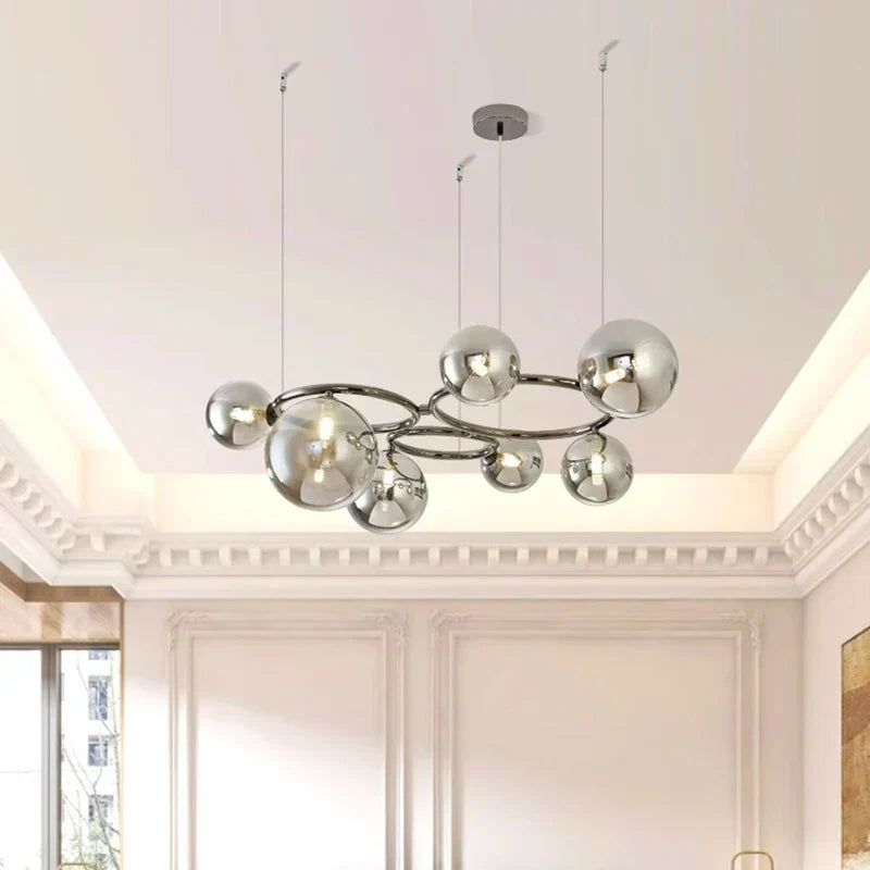 Chrome Modern LED Chandelier