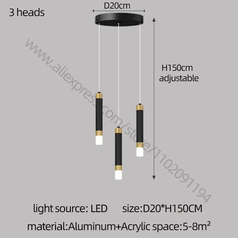 Nordic Acrylic LED Chandelier