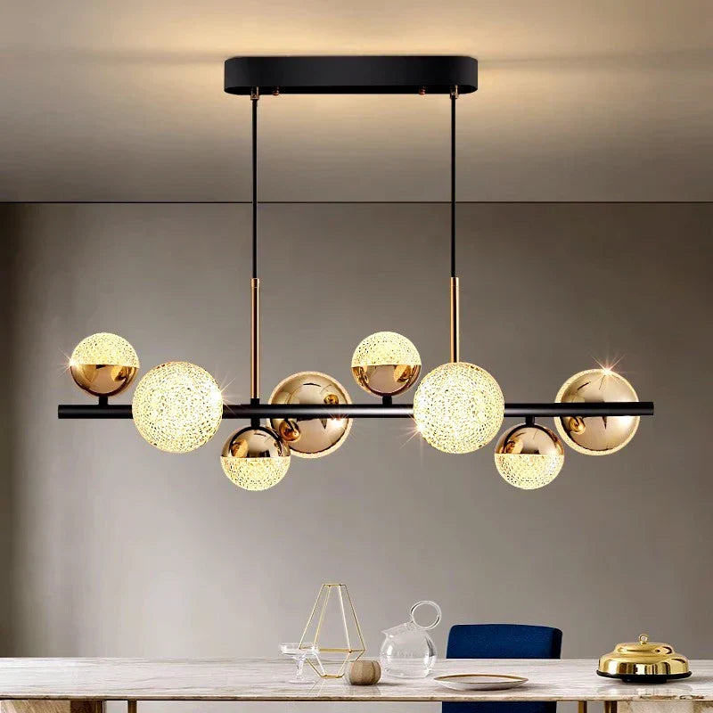 Silver LED Living Chandelier