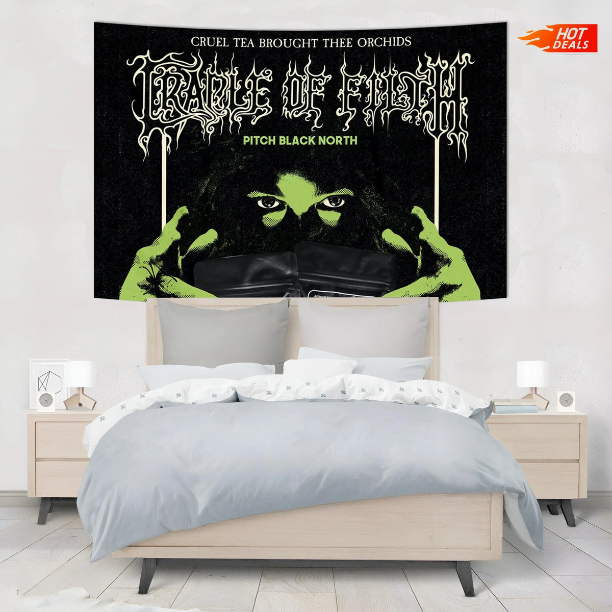 Gothic Rock Band Tapestry