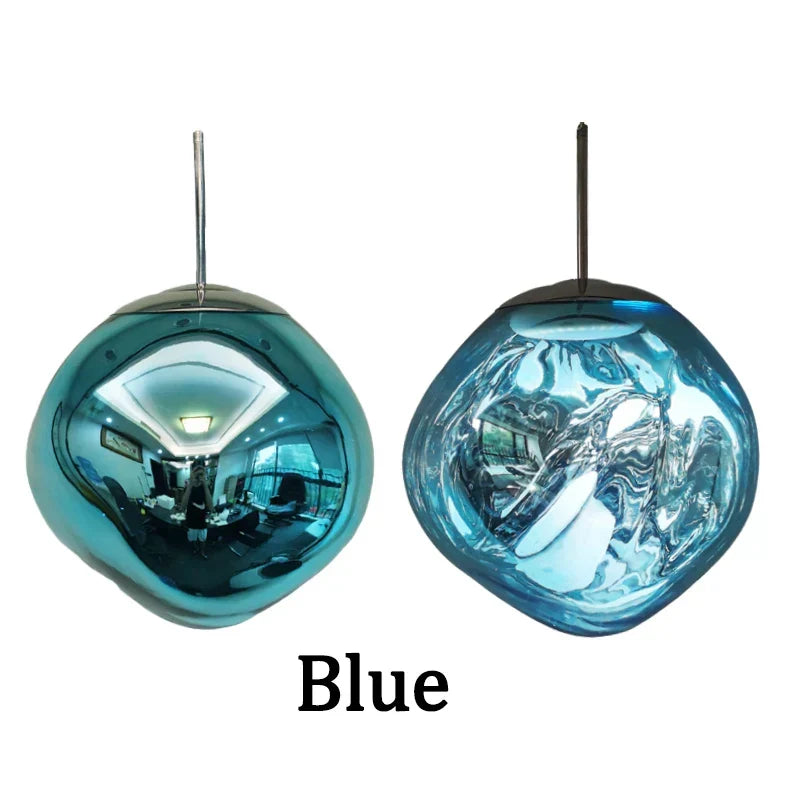 Gold Glass Lava Pendant Light