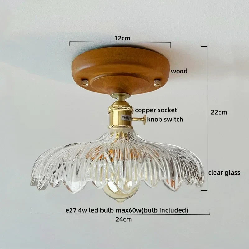 Nordic Wood Ceiling Light