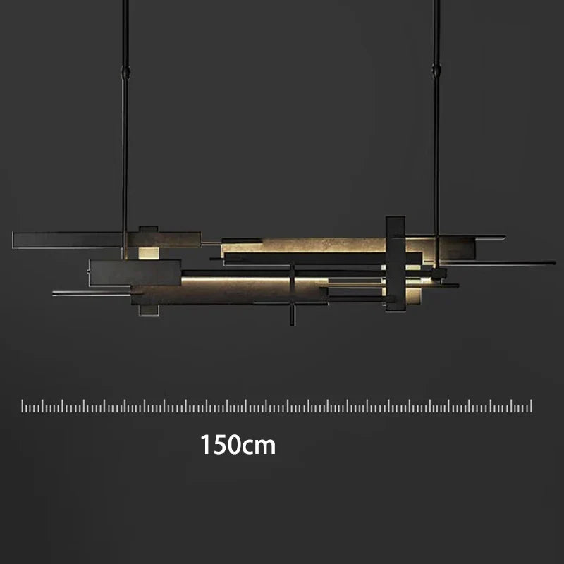 LED Pendant Chandelier Lingte 150cm Black