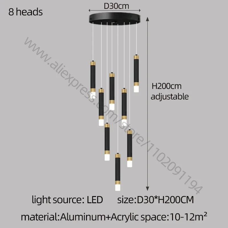 Nordic Acrylic LED Chandelier