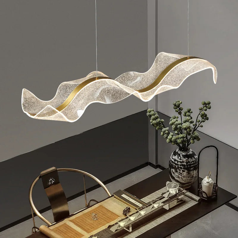 Acrylic Adjustable Dining Chandelier