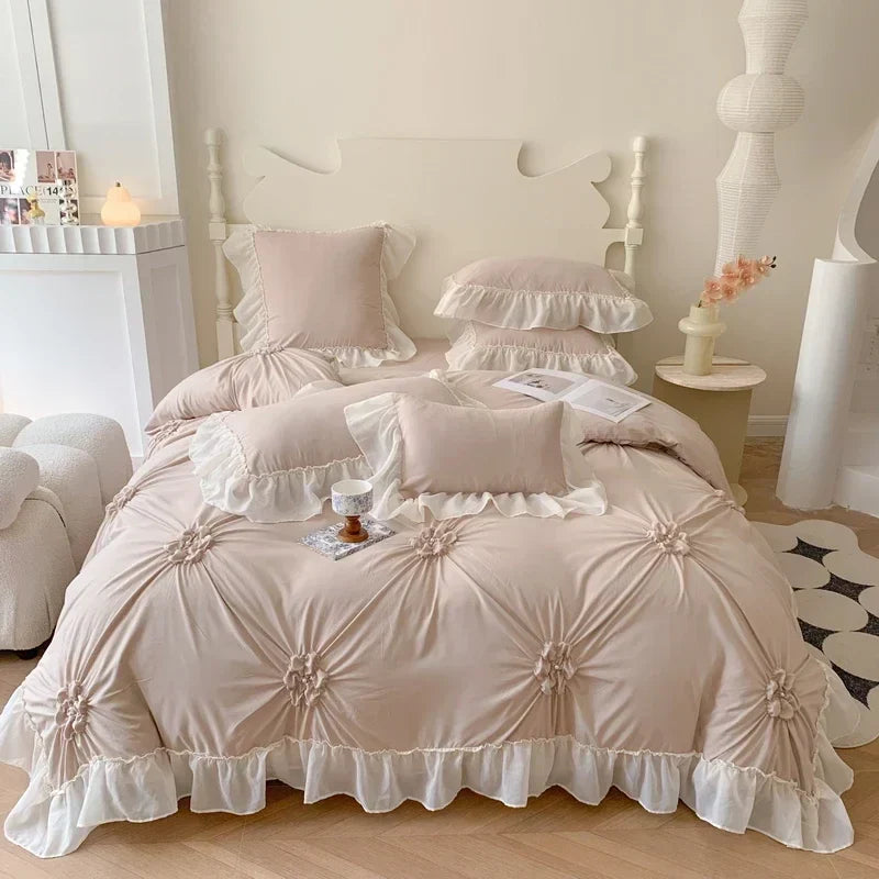 Jacquard Lace Bedding Set