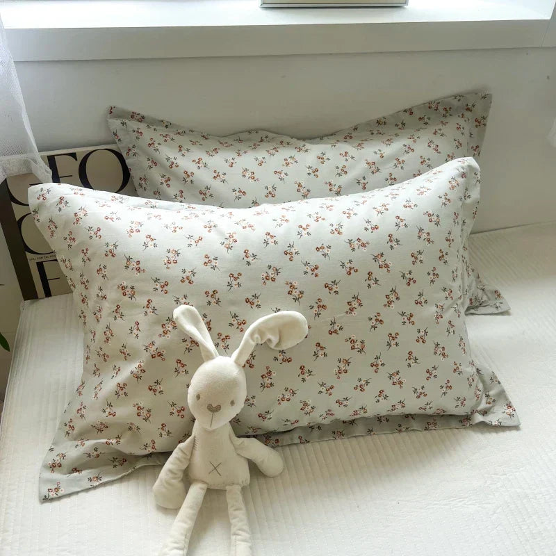 Floral Cotton Pillowcase Set