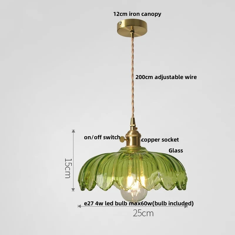 Green Glass Pendant Lights