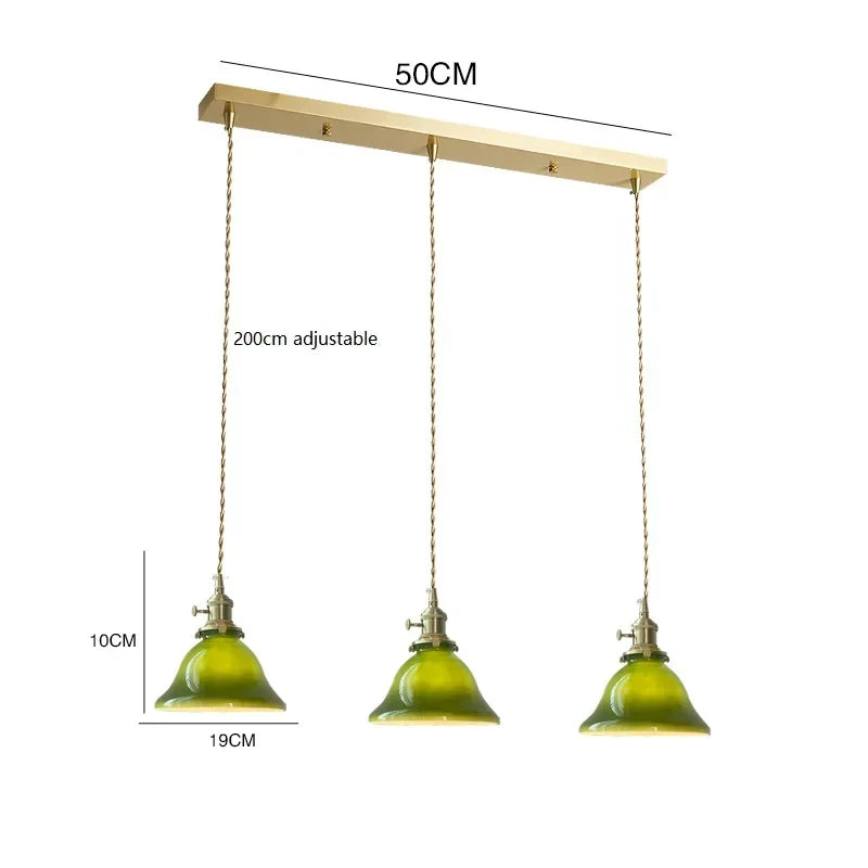 Vintage Green Pendant Light