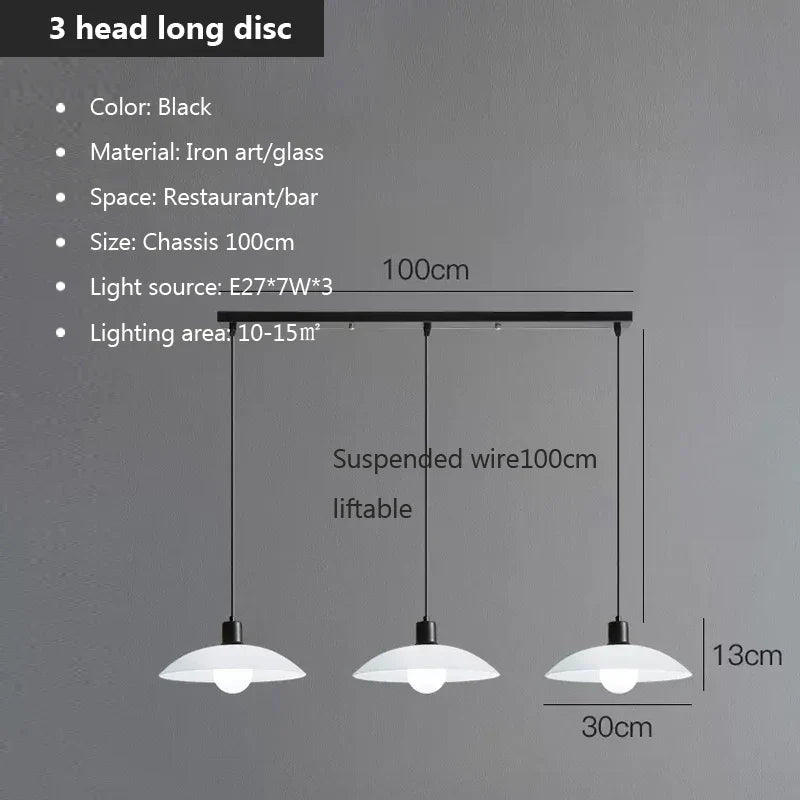 Black LED Minimalist Chandelier
