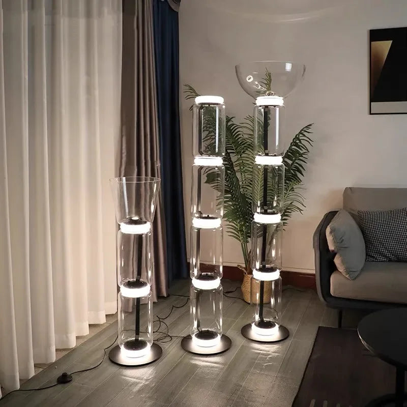 Glass Nordic Floor Lamp