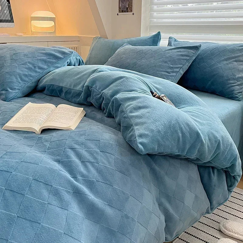 Fleece Warm Bedding Set