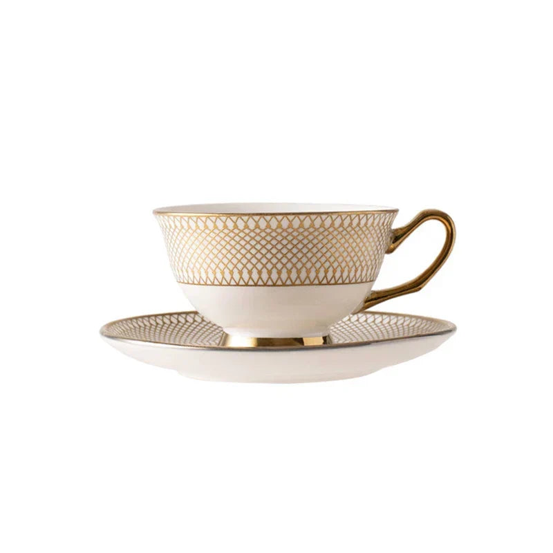 Gold Ceramic Tea Set With Milk Jug 1000ml