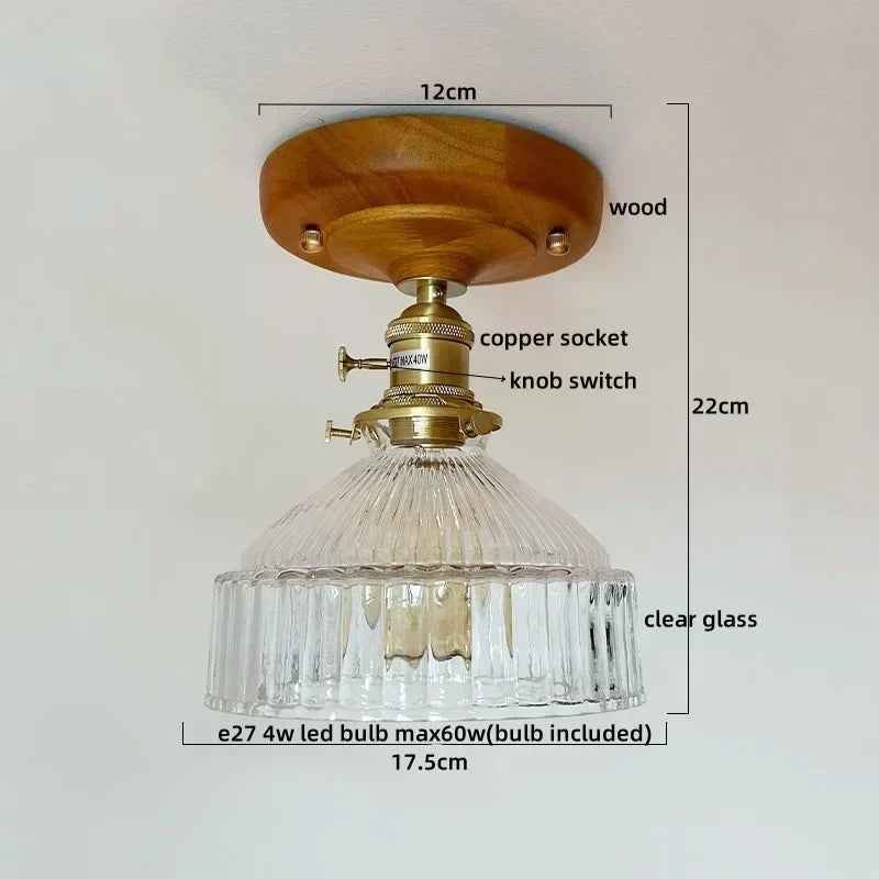 Nordic Wood Ceiling Light