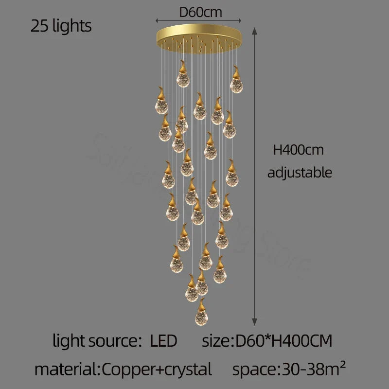 Crystal Gourd Chandelier