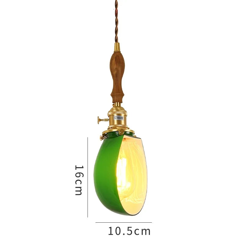 Vintage Green Pendant Light