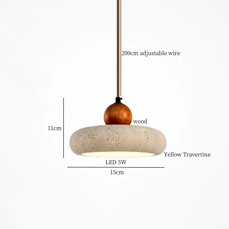 Travertine Wabi Sabi Lamp