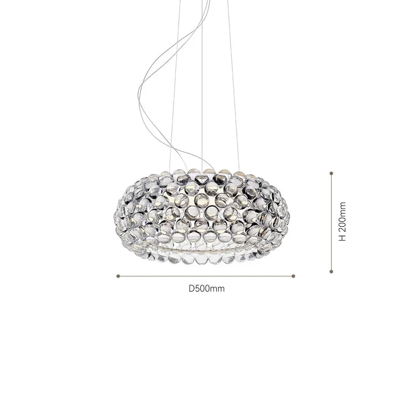 Gold Acrylic Pendant Light