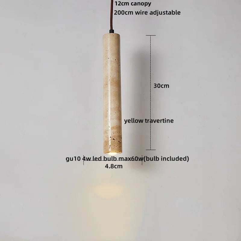 Wood Cement Pendant Light