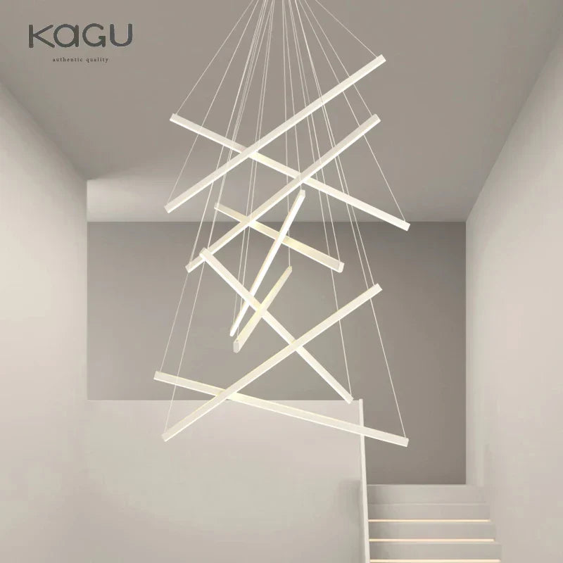 Modern LED Stair Hall Chandelier