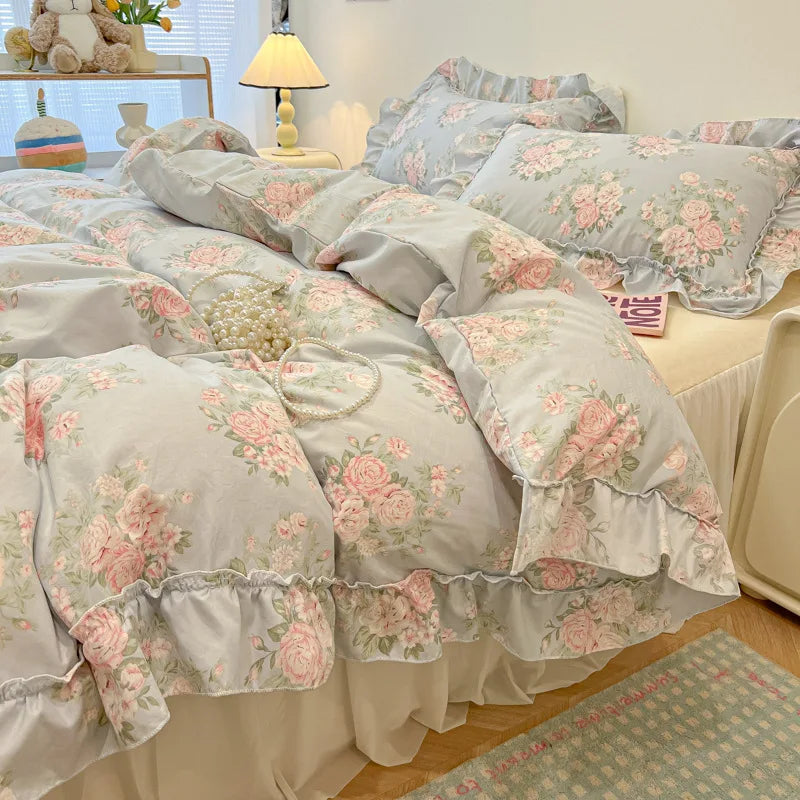 Floral Cotton Print Bedding