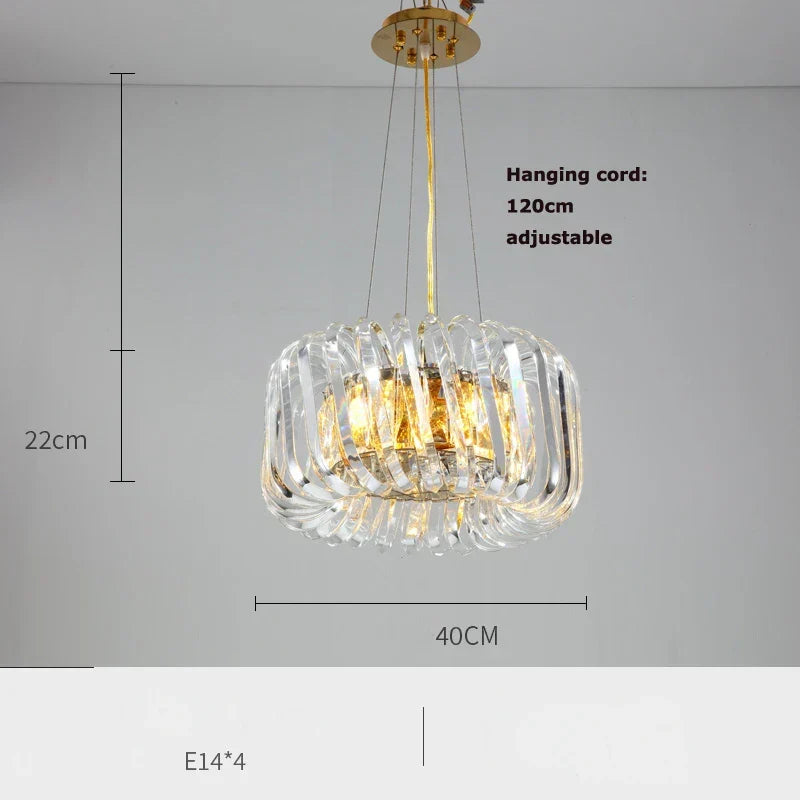 Gold LED Trend Chandelier