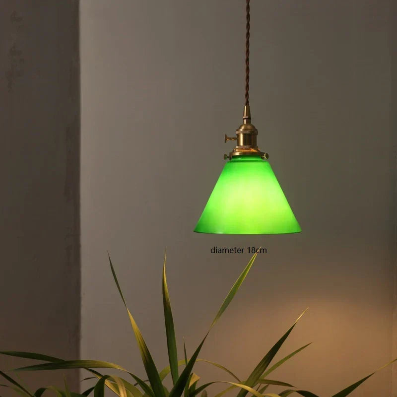 Vintage Green Pendant Light