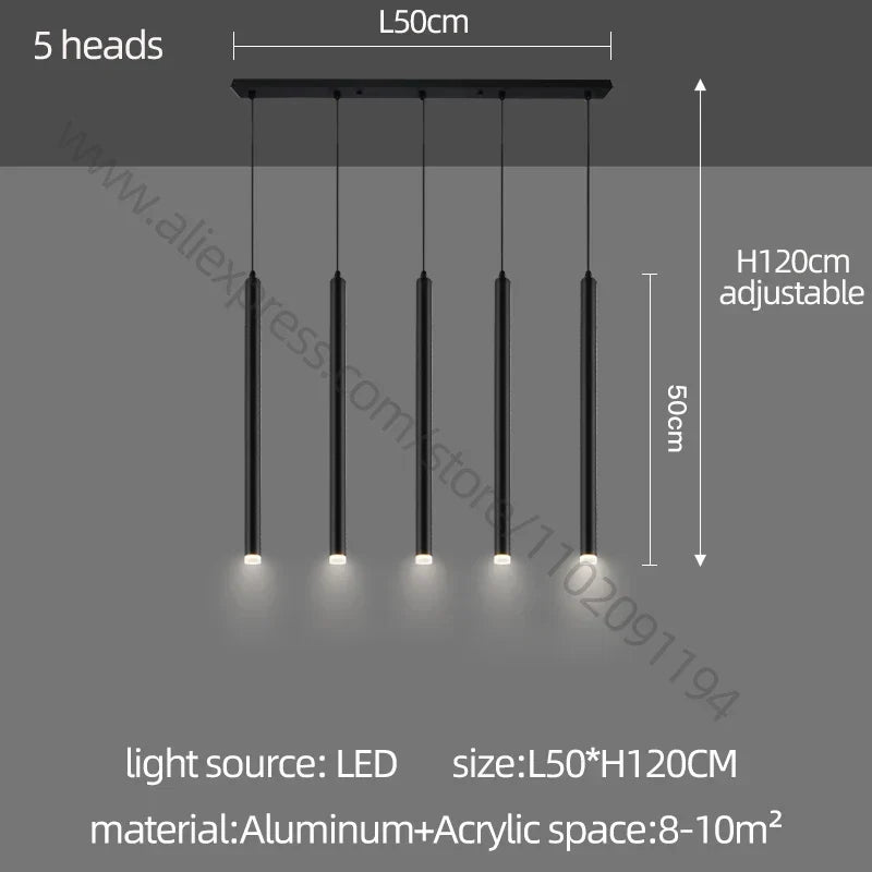 Cylindrical Glossy Chandelier
