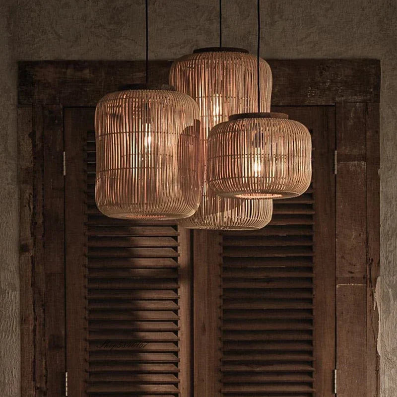 Rattan Vintage Pendant Light