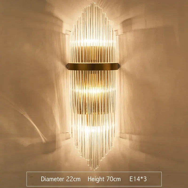Gold Crystal Modern Wall Lights